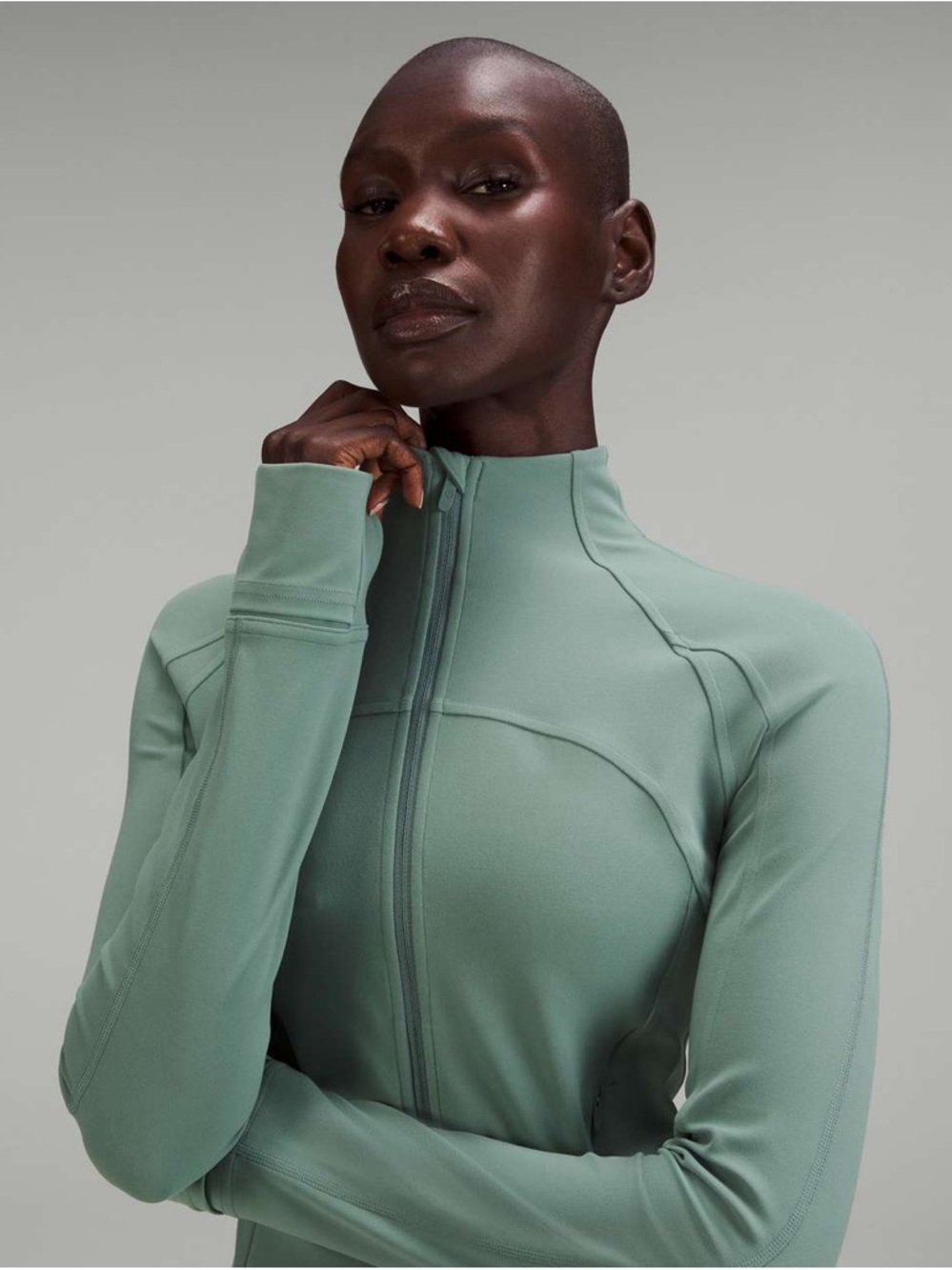 Lululemon Nulu Cropped Define Jacket in Tidewater Teal